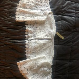 White lace two-piece